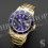 ROLEX RARE INSERT GRADUE LUNETTE BLEU ELECTRIQUE MONTRE SUBMARINER DATE 16613, 16618, 16803, 16808 PERLE TRITIUM