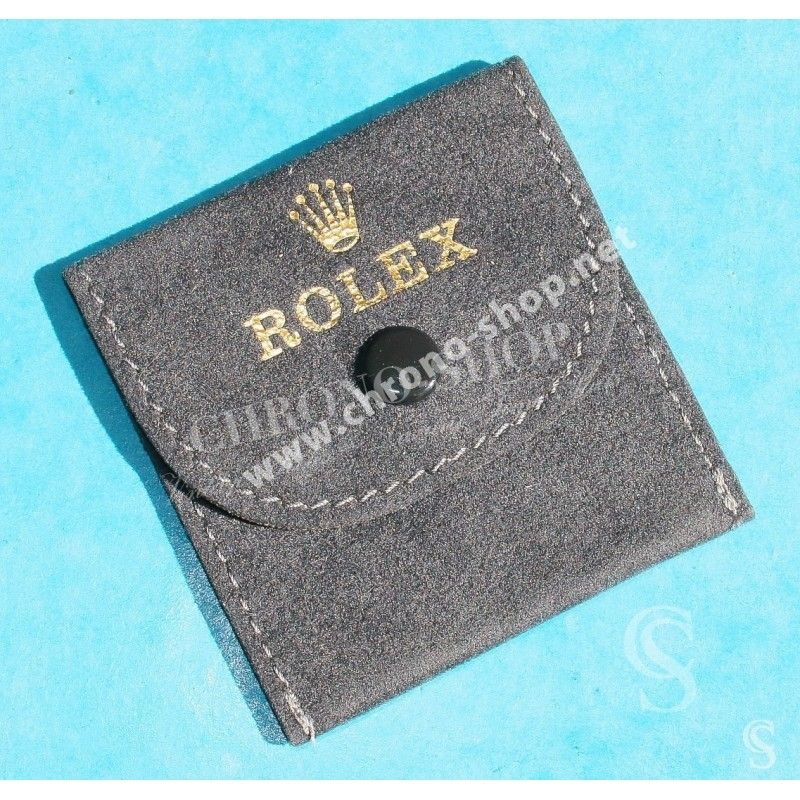 Original Collectible Pretty & Rare Rolex grey Mini velvet pouch traveler's watches