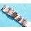 Vintage Original Collectible EXPANDABLE Buler SS Watch Band bracelet 15mm straight ,Dive 1960s -70's riveted Rivets links