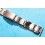 Vintage Original Collectible EXPANDABLE Buler SS Watch Band bracelet 15mm straight ,Dive 1960s -70's riveted Rivets links