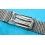 Rare 70's  Swiss band Ssteel NSA style Watch Folded links Sport Bracelet Zenith, Longines, Heuer 18mm ends