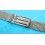 Rare 70's  Swiss band Ssteel NSA style Watch Folded links Sport Bracelet Zenith, Longines, Heuer 18mm ends