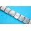 EXPANDRO Vintage & Rare 18mm Elegant steel polished watch bracelet divers band 1950s/60s Breitling, Omega, IWC, Tissot