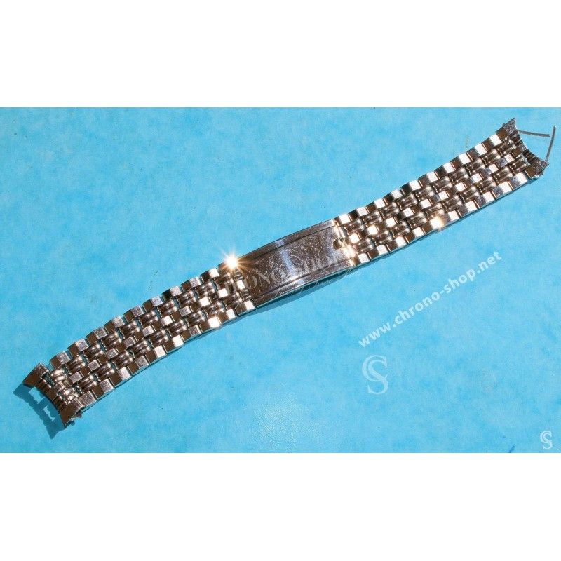 Vintage & Rare RONUK 19mm steel mesh watch bracelet divers band NOS 1950s/60s Breitling, Omega, IWC, Tissot