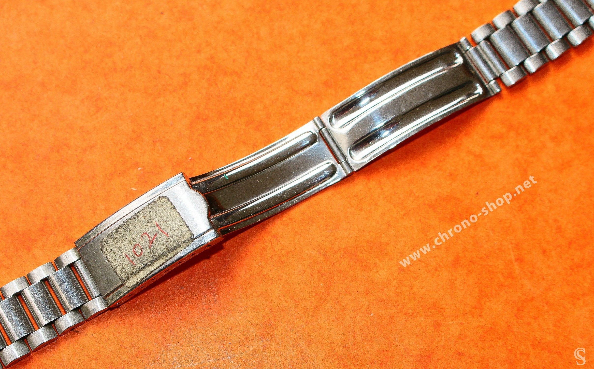 Rare 70's Swiss band Ssteel Watch Folded links Sport Bracelet Zenith ...