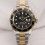 ROLEX VINTAGE INSERT NOIR & JAUNE GRADUE LUNETTE MONTRES SUBMARINER DATE OR & ACIER 16613, 16618, 16803, 16808 LUMINOVA
