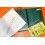 ROLEX ACCESSOIRE PORTE DOCUMENT, PORTEFEUILLE EN CUIR VERT POUR CARTES, GARANTIES, NOTICES MONTRES REF 100.00.41