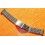 RONUK 70's Rare Swiss band Ssteel Watch Folded links Bracelet Zenith, Longines, Heuer,Omega 19mm ends