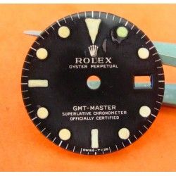 Vintage Rolex 1675 GILT Gloss cadran tritium patiné GMT MASTER