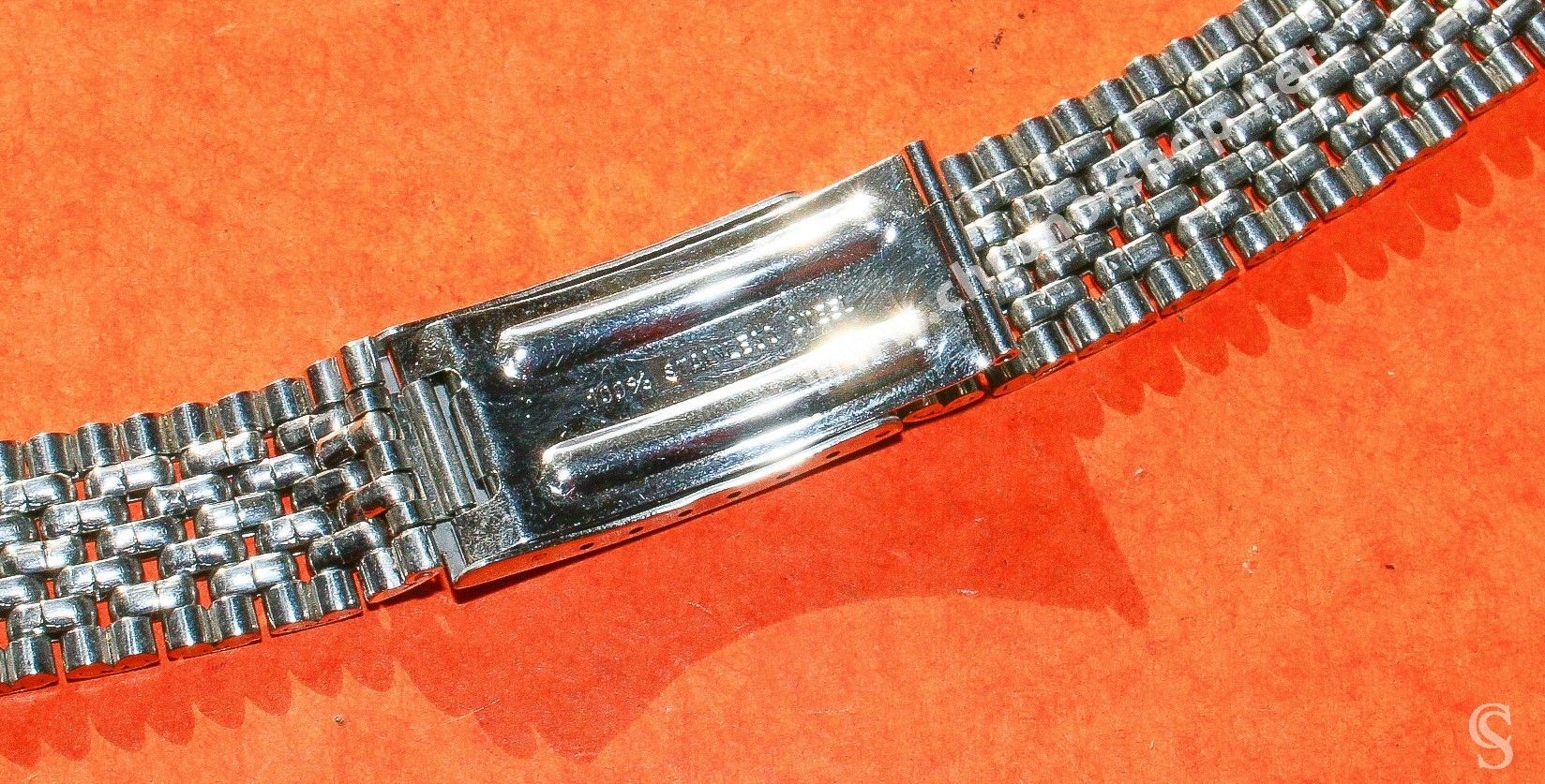 Vintage Collectible watch Ssteel bracelet Jubilee Beads of Rice 16mm ...
