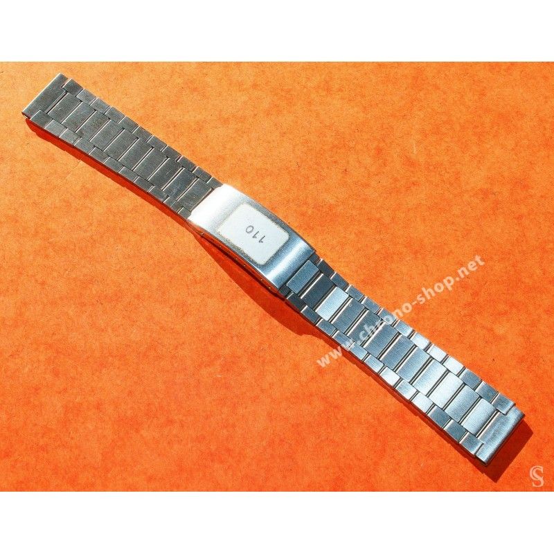 Bracelet De Montre Vintage Des Années 70 – Neuf De Stock, Or Jaune, 18 Mm – Style Rétro