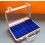 Luxury 12 Grid Watch Display Storage Box Case Jewelry Aluminium Square Organizer Slots