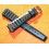 TROPIC 2000 Black Strap Swiss slotted vintage watch band 15mm ref 24020 waterproof 70s INOX buckle