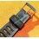 TROPIC 2000 Black Strap Swiss slotted vintage watch band 15mm ref 24020 waterproof 70s INOX buckle