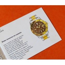 VINTAGE LIVRET ROLEX GMT MASTER 1675 BOOKLET