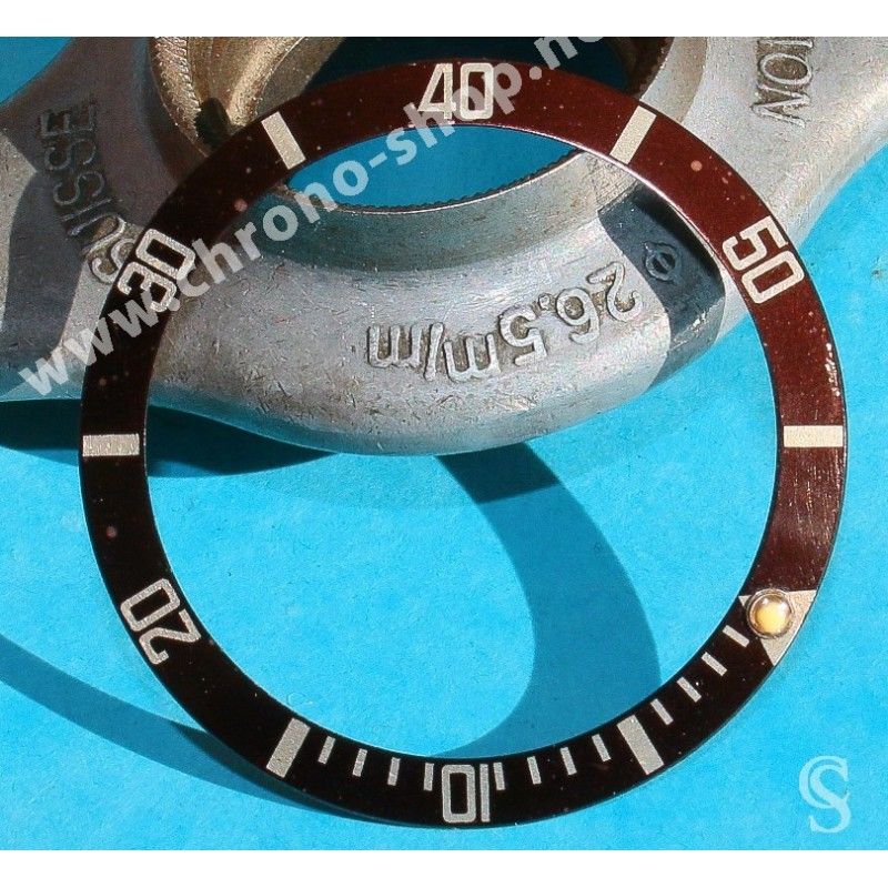 Rolex Submariner date watches 16800, 168000, 16610 Tropical Fadex bezel Insert Inlay Tritium dot for sale