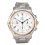 Ebel Authentique Cadran blanc Montres 38mm Chronograph ref 1137240-16765P Or Acier