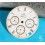 Ebel Authentique Cadran blanc Montres 38mm Chronograph ref 1137240-16765P Or Acier