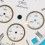 Ebel Authentique Cadran blanc Montres 38mm Chronograph ref 1137240-16765P Or Acier