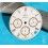 Ebel Authentique Cadran blanc Montres 38mm Chronograph ref 1137240-16765P Or Acier