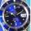 ROLEX INSERT FAT FONT BLEU GRADUE MONTRES VINTAGES SUBMARINER OR OU ACIER 1680, 1680-8, 1680/8 & TUDOR