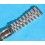 Rare 70's Swiss band Ssteel Watch Folded links Sport Bracelet Zenith, Longines, Heuer, Omega 18mm ends