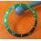 RARE TUDOR SUBMARINER INSERT DE LUNETTE VERT METAL TAILLE MEDIUM 75090 - 75190