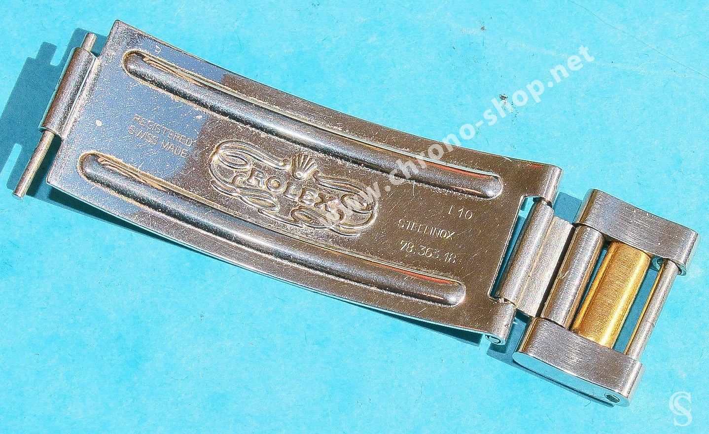 ROLEX TUTONE OYSTER 78363, 93153 BAND OPENING SIDE CONNECT LINK & CLASP ...