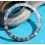 Rolex GMT Master All Black watch Faded Grey color S/S 16700, 16710, 16760 Bezel 24H Insert Part FAT FONT
