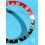 ROLEX INSERT GRADUE 24H DE LUNETTE MONTRES GMT MASTER 16700, 16710, 16760 FAT LADY COKE