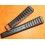 TROPIC 2000 Black Strap Swiss slotted vintage watch band 15mm ref 24020 waterproof 70s INOX buckle