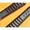 TROPIC 2000 Black Strap Swiss slotted vintage watch band 15mm ref 24020 waterproof 70s INOX buckle