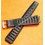 TROPIC 2000 Black Strap Swiss slotted vintage watch band 15mm ref 24020 waterproof 70s INOX buckle