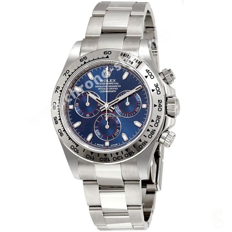 Rolex Original Tachymeter 18k White Gold Daytona Bezel 116519