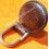 Panerai Collectible 1997 vintage Padded Leather keychain, keyring watch Luminor,Marina,Radiomir,Submersible