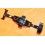 Accessoire horlogerie Montres Bracelet Double boucle déployante acier noir papillon Bracelets 20mm