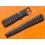 TROPIC 2000 Black Strap Swiss slotted vintage watch band 15mm ref 24020 waterproof 70s INOX buckle