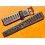 Bracelet Montres Vintages Plastique Tropic 2000 ref 24020 Couleur noir Ventaux 15mm Bulova, Heuer, Seiko, Oris