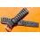 Bracelet Montres Vintages Plastique Tropic 2000 ref 24020 Couleur noir Ventaux 15mm Bulova, Heuer, Seiko, Oris