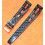 BRACELET RALLY VINTAGE CAOUTCHOUC STYLE TROPIC 17mm MONTRES RACING NOIR REF 7618 SWISS MADE