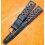 Bracelet Vintage CORFAM Black color Midsize Medium leather 16mm rally band watch strap