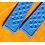 AUTHENTIC NOS 20mm SWISS CURVED TROPIC PERFORATED DIVE BAND WATCH BRACELET STRAP REF 22505 BLUE
