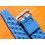 AUTHENTIC NOS 20mm SWISS CURVED TROPIC PERFORATED DIVE BAND WATCH BRACELET STRAP REF 22505 BLUE