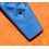 AUTHENTIC NOS 20mm SWISS CURVED TROPIC PERFORATED DIVE BAND WATCH BRACELET STRAP REF 22505 BLUE