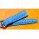 AUTHENTIC NOS 20mm SWISS CURVED TROPIC PERFORATED DIVE BAND WATCH BRACELET STRAP REF 22505 BLUE