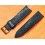 AUTHENTIC 19mm SWISS CURVED TROPIC PERFORATED DIVE BAND WATCH BRACELET STRAP BLACK COLOR