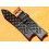 AUTHENTIC 19mm SWISS CURVED TROPIC PERFORATED DIVE BAND WATCH BRACELET STRAP BLACK COLOR