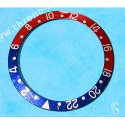 Rolex GMT Master watch Faded PEPSI Blue & Pink Red color S/S 16700, 16710, 16760 Bezel 24H Insert Part