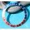 Rolex 70's Vintage Bezel insert Graduated Faded PEPSI Red & blue GMT MASTER 1675 , 16750 Watch inlay part
