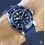 Tudor Heritage Black Bay Blue Rare Insert Gradué bleu pétrole Montres Hommes BLACK BAY ref 79220B
